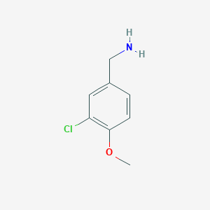 molecular formula C8H10ClNO B050188 3-Chloro-4-methoxybenzenemethanamine CAS No. 115514-77-7
