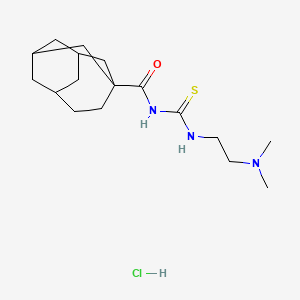molecular formula C17H30ClN3OS B5018983 N-[2-(dimethylamino)ethylcarbamothioyl]tricyclo[4.3.1.13,8]undecane-3-carboxamide;hydrochloride 