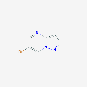 molecular formula C6H4BrN3 B050190 6-Bromopyrazolo[1,5-A]pyrimidine CAS No. 705263-10-1