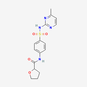 molecular formula C16H18N4O4S B5019085 N-[4-[(4-methylpyrimidin-2-yl)sulfamoyl]phenyl]oxolane-2-carboxamide 
