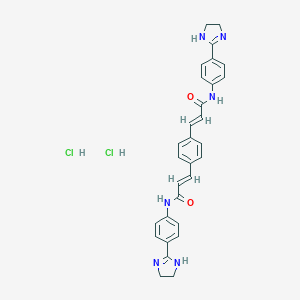 molecular formula C₃₀H₂₈N₆O₂ · 2HCl [xH₂O] B050192 GW4869 二盐酸盐 CAS No. 6823-69-4