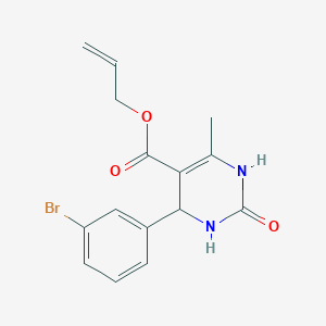 molecular formula C15H15BrN2O3 B5019269 allyl 4-(3-bromophenyl)-6-methyl-2-oxo-1,2,3,4-tetrahydropyrimidine-5-carboxylate 