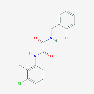 molecular formula C16H14Cl2N2O2 B5019488 N'-(3-chloro-2-methylphenyl)-N-[(2-chlorophenyl)methyl]oxamide 