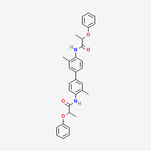 molecular formula C32H32N2O4 B5019506 N-[2-methyl-4-[3-methyl-4-(2-phenoxypropanoylamino)phenyl]phenyl]-2-phenoxypropanamide 