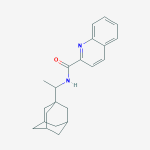 molecular formula C22H26N2O B5019545 N-[1-(Adamantan-1-YL)ethyl]quinoline-2-carboxamide 