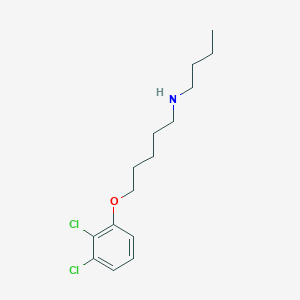 molecular formula C15H23Cl2NO B5019602 N-butyl-5-(2,3-dichlorophenoxy)pentan-1-amine 