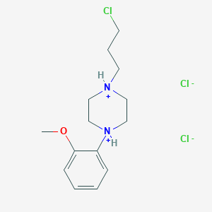 molecular formula C14H23Cl3N2O B050197 1-(2-Methoxyphenyl)-4-(3-chloropropyl)piperazine dihydrochloride CAS No. 123733-63-1