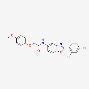 N-[2-(2,4-dichlorophenyl)-1,3-benzoxazol-5-yl]-2-(4-methoxyphenoxy)acetamide
