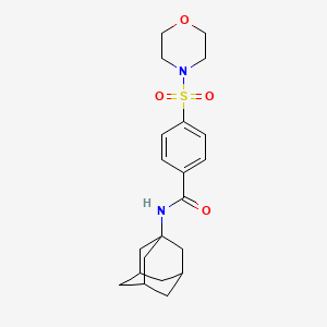 molecular formula C21H28N2O4S B5019738 N-(1-adamantyl)-4-morpholin-4-ylsulfonylbenzamide 