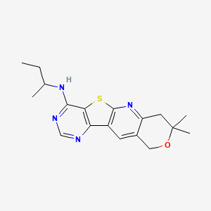 N-(sec-butyl)-8,8-dimethyl-7,10-dihydro-8H-pyrano[3'',4'':5',6']pyrido[3',2':4,5]thieno[3,2-d]pyrimidin-4-amine