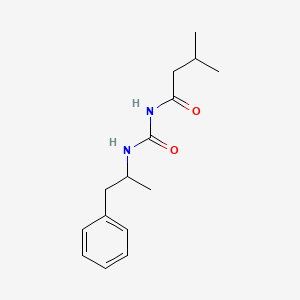 3-methyl-N-{[(1-methyl-2-phenylethyl)amino]carbonyl}butanamide