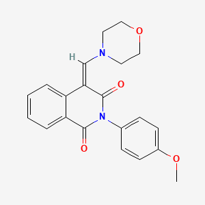 molecular formula C21H20N2O4 B5019859 (4Z)-2-(4-methoxyphenyl)-4-(morpholin-4-ylmethylidene)isoquinoline-1,3-dione 