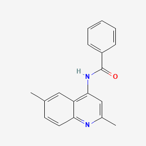 molecular formula C18H16N2O B5019948 N-(2,6-dimethylquinolin-4-yl)benzamide 