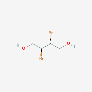 molecular formula C4H8Br2O2 B050201 (2R,3S)-rel-2,3-Dibromo-1,4-butanediol CAS No. 76818-94-5