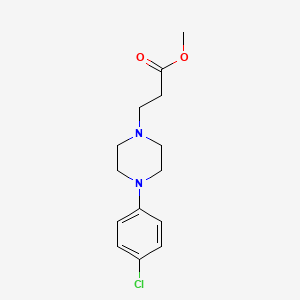 molecular formula C14H19ClN2O2 B5020126 Methyl 3-[4-(4-chlorophenyl)piperazin-1-yl]propanoate CAS No. 6269-51-8