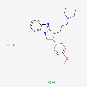 molecular formula C23H30Cl2N4O B5020193 N,N-diethyl-3-[2-(4-methoxyphenyl)-1H-imidazo[1,2-a]benzimidazol-1-yl]-1-propanamine dihydrochloride 