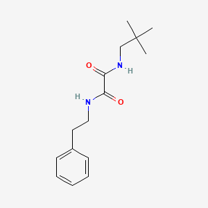 molecular formula C15H22N2O2 B5020226 N'-(2,2-dimethylpropyl)-N-(2-phenylethyl)oxamide 
