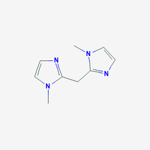 molecular formula C9H12N4 B050203 bis(N-methylimidazole-2-yl)methane CAS No. 124225-99-6