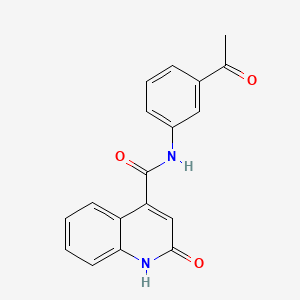 molecular formula C18H14N2O3 B5020340 N-(3-acetylphenyl)-2-oxo-1H-quinoline-4-carboxamide 