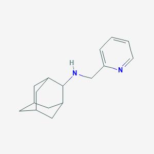 molecular formula C16H22N2 B502036 N-(pyridin-2-ylmethyl)adamantan-2-amine 