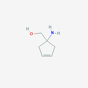 molecular formula C6H11NO B050204 （1-氨基环戊-3-烯-1-基）甲醇 CAS No. 76910-11-7