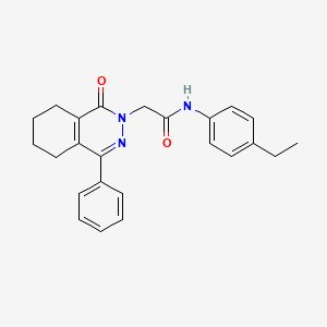 molecular formula C24H25N3O2 B5020408 N-(4-ethylphenyl)-2-(1-oxo-4-phenyl-5,6,7,8-tetrahydrophthalazin-2(1H)-yl)acetamide 