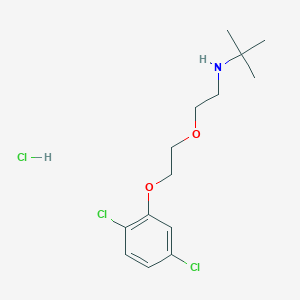 molecular formula C14H22Cl3NO2 B5020486 N-[2-[2-(2,5-dichlorophenoxy)ethoxy]ethyl]-2-methylpropan-2-amine;hydrochloride 