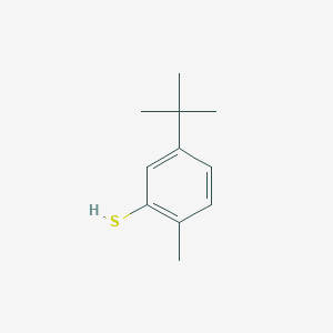 molecular formula C11H16S B050205 5-tert-Butyl-2-methylthiophenol CAS No. 7340-90-1