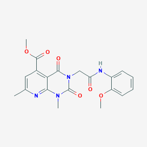 molecular formula C20H20N4O6 B5020714 METHYL 3-{[(2-METHOXYPHENYL)CARBAMOYL]METHYL}-1,7-DIMETHYL-2,4-DIOXO-1H,2H,3H,4H-PYRIDO[2,3-D]PYRIMIDINE-5-CARBOXYLATE 