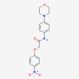 molecular formula C18H19N3O5 B5020739 N-(4-morpholin-4-ylphenyl)-2-(4-nitrophenoxy)acetamide 
