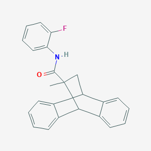 molecular formula C24H20FNO B5020751 N-(2-fluorophenyl)-15-methyltetracyclo[6.6.2.02,7.09,14]hexadeca-2,4,6,9,11,13-hexaene-15-carboxamide 