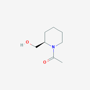 molecular formula C8H15NO2 B050209 1-[(2R)-2-(Hydroxymethyl)piperidin-1-YL]ethanone CAS No. 111479-27-7