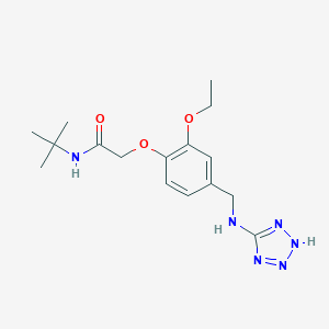 molecular formula C16H24N6O3 B502107 N-tert-butyl-2-[2-ethoxy-4-[(2H-tetrazol-5-ylamino)methyl]phenoxy]acetamide 