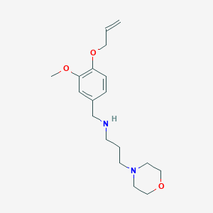 molecular formula C18H28N2O3 B502114 N-[3-methoxy-4-(prop-2-en-1-yloxy)benzyl]-3-(morpholin-4-yl)propan-1-amine 