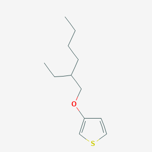 molecular formula C12H20OS B050212 3-[(2-Ethylhexyl)oxy]thiophene CAS No. 125300-69-8