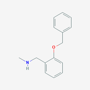 molecular formula C15H17NO B502133 {[2-(BENZYLOXY)PHENYL]METHYL}(METHYL)AMINE CAS No. 869946-95-2
