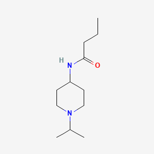molecular formula C12H24N2O B5021397 N-[1-(propan-2-yl)piperidin-4-yl]butanamide 