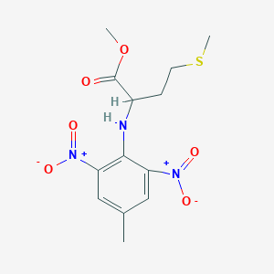 molecular formula C13H17N3O6S B5021419 Methyl 2-(4-methyl-2,6-dinitroanilino)-4-methylsulfanylbutanoate 