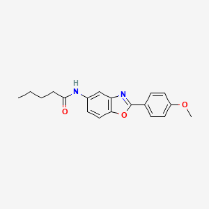 molecular formula C19H20N2O3 B5021431 N-[2-(4-methoxyphenyl)-1,3-benzoxazol-5-yl]pentanamide 