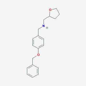 molecular formula C19H23NO2 B502151 N-[4-(benzyloxy)benzyl]-N-(tetrahydro-2-furanylmethyl)amine 