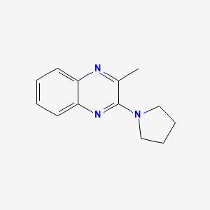molecular formula C13H15N3 B5021826 2-Methyl-3-(pyrrolidin-1-yl)quinoxaline CAS No. 91959-07-8