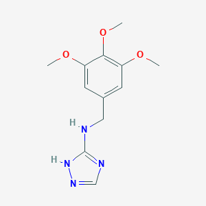 molecular formula C12H16N4O3 B502201 N-[(3,4,5-trimethoxyphenyl)methyl]-1H-1,2,4-triazol-5-amine CAS No. 878714-07-9