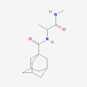 molecular formula C15H24N2O2 B5022011 N-[1-(methylamino)-1-oxopropan-2-yl]adamantane-1-carboxamide 