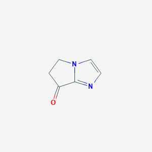 molecular formula C6H6N2O B050222 5H-pyrrolo[1,2-a]imidazol-7(6H)-one CAS No. 112513-82-3