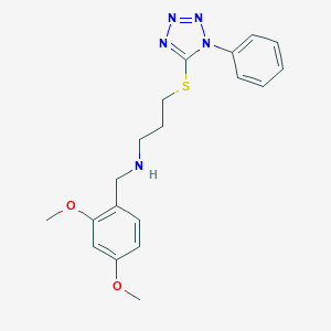 N-(2,4-dimethoxybenzyl)-3-[(1-phenyl-1H-tetrazol-5-yl)thio]propan-1-amine