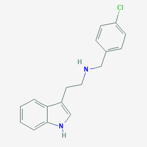 N-[(4-chlorophenyl)methyl]-2-(1H-indol-3-yl)ethanamine