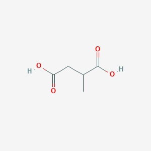 molecular formula C5H8O4 B050227 甲基琥珀酸 CAS No. 498-21-5