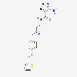 4-amino-N-(2-{[4-(thiophen-2-ylmethoxy)benzyl]amino}ethyl)-1,2,5-oxadiazole-3-carboxamide