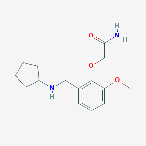 2-{2-[(Cyclopentylamino)methyl]-6-methoxyphenoxy}acetamide