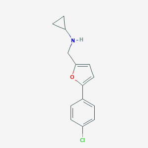 N-{[5-(4-chlorophenyl)furan-2-yl]methyl}cyclopropanamine